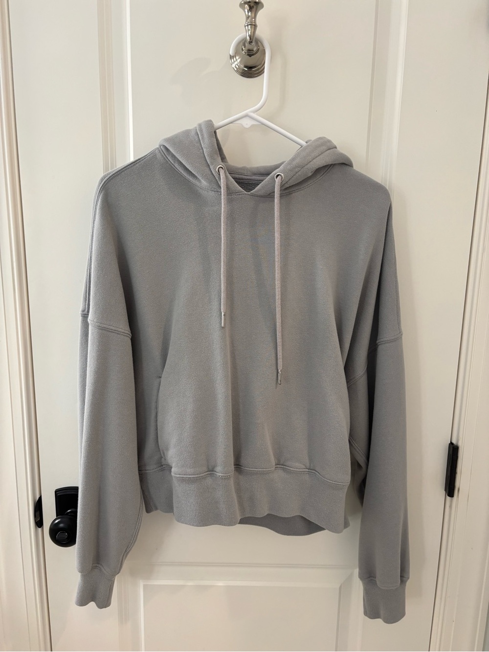 Women’s Gray Cropped Hooded Sweatshirt